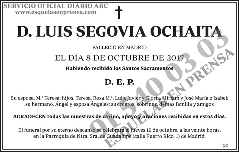 Luis Segovia Ochaita